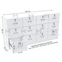 Ver imagem 3 de BALCÃO COM GAVETÕES, ORGANIZAÇÃO PARA LOJA E ESCRITÓRIO M332.B MUNDI MOVEIS