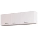 Ver imagem 1 de Armário Aéreo de Cozinha 120cm 3 Portas Classic - Poquema Cor Branco