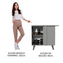 Ver imagem 5 de Balcão de Canto 1 Porta com Pés Nice Madesa