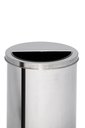 Ver imagem 4 de Lixeira de Inox 30l com Aro Meia Lua 24x70