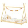 Cama Montessoriana Madeira Cabana com Estrado Elin Natural Idimex - 6