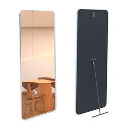 Espelho Grande Retangular com Moldura Metal Corpo Inteiro 170 X 70 Cm C/suporte de Chão - 2
