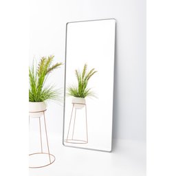 Espelho Grande Retangular com Moldura Metal Corpo Inteiro 170 X 70 Cm C/suporte de Chão - 3
