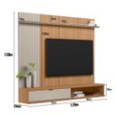 Ver imagem 3 de Rack Tv Bancada Suspensa Prateleira 179cm Jequitibá O. White