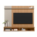 Ver imagem 4 de Rack Tv Bancada Suspensa Prateleira 179cm Jequitibá O. White