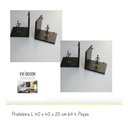 Ver imagem 3 de Prateleira L Decorativa Preta em Mdf 40x40 Cm Kit 4 Peças