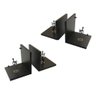 Prateleira L Decorativa Preta em Mdf 40x40 Cm Kit 4 Peças - 2