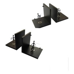 Prateleira L Decorativa Preta em Mdf 40x40 Cm Kit 4 Peças - 1
