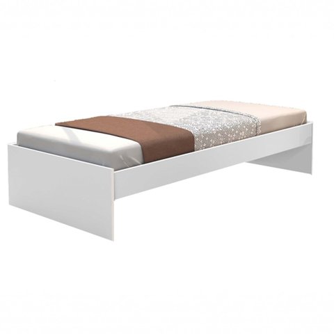 Cama Turca Oriental Solteiro com Colchão Branco Esquilo Móveis