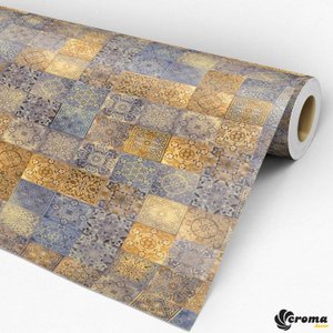 Papel de Parede Autoadesivo Azulejo - 45 - 2,00M