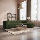 Ver imagem 1 de Sofá Modular Sala de Estar Decoração Luxo 265cm Lado Esquerdo Linho Celinne Luxuoso