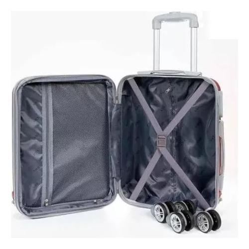 Mala de Viagem Media 23kg + Frasqueira com Abs Rodinhas 360 - 5