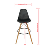 Banqueta Alta Colmeiacharles Eames Eiffel 133ppf Preta - 3