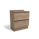 Ver imagem 1 de Gabinete de Cozinha Modulado Balcão Maxxi G755 2 Gavetas C/tampo 80cm Nogal/nogal - Kappesberg