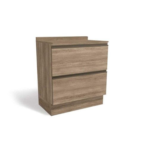 Gabinete de Cozinha Modulado Balcão Maxxi G755 2 Gavetas C/tampo 80cm Nogal/nogal - Kappesberg