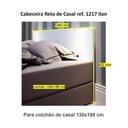 Ver imagem 2 de Cabeceira Reta para Box Casal 1217 Carvalho Claro