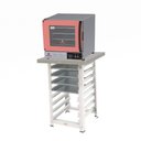 Ver imagem 1 de Kit - Forno Turbo Elétrico Prp-004 Plus 127v Rosa + Bancada Mes-004 + 4 Assadeiras - Progás