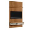 Painel Ripado Para TV Até 60 Polegadas 1.4 Com Nicho E Prateleira Nature Off White Linea Brasil - 3