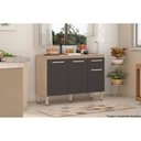 Ver imagem 7 de Balcão de Cozinha Modulado Dama 3 Portas e 1 Gaveta c/ Tampo Amendola/Branco - Demóbile