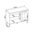 Ver imagem 4 de Balcão de Cozinha Modulado Dama 3 Portas e 1 Gaveta c/ Tampo Amendola/Branco - Demóbile