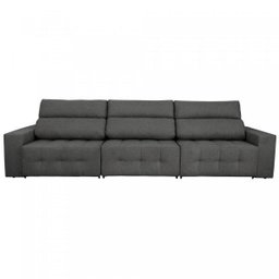 Sofá Retrátil e Reclinável 6 Lugares Athenas Espresso Móveis - 6 Sofá Retrátil e Reclinável 6 Lugares Athenas Espresso Móveis - 6