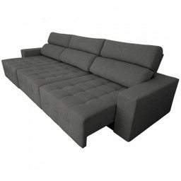 Sofá Retrátil e Reclinável 6 Lugares Athenas Espresso Móveis - 3 Sofá Retrátil e Reclinável 6 Lugares Athenas Espresso Móveis - 3