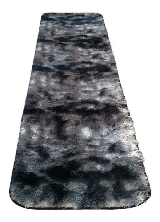 Passadeira 2,00 x 60cm Peluda Antiderrapante Shaggy - Mesclado: Palha - 6