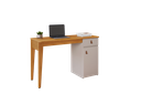 Ver imagem 1 de Escrivaninha Mesa de Estudo Helo 1 Gaveta com 1 Porta Jcm Moveis Cinamomo/off White