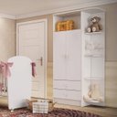 Ver imagem 7 de Quarto de Bebê Completo Fofura com Guarda-Roupa 2 Portas, Cômoda e Berço Espresso Móveis
