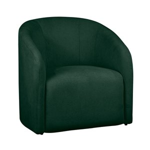 Poltrona Decorativa Bouclê Verde - Vallisa Decor