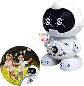 Mini Robô de Bolhas de Sabão Automático ,brinquedo Interativo, Diversão Infantil, Colorido - 2