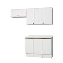 Ver imagem 2 de Armário de Cozinha Compacta 100% Mdf 200cm Branco Celeste Kappesberg