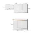 Ver imagem 3 de Armário de Cozinha Compacta 100% Mdf 200cm Branco Celeste Kappesberg