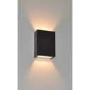 Ver imagem 2 de Luminária Arandela Alumínio 2 Focos G9 Interna / Externa Parede Muro Jardim - 6205 - Marrom Texturiz