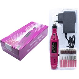 Lixa para Unha de Pe Mão Eletrica Portatil Esfoliador Pedicure Rosa - 2