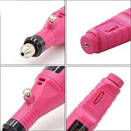 Lixa para Unha de Pe Mão Eletrica Portatil Esfoliador Pedicure Rosa - 5