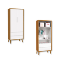 Ver imagem 3 de Quarto de Bebê Berço + Cômoda + Guarda Roupa Retrô Savana Theo