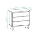 Ver imagem 7 de Quarto de Bebê Berço + Cômoda + Guarda Roupa Retrô Savana Theo