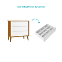 Ver imagem 4 de Quarto de Bebê Berço + Cômoda + Guarda Roupa Retrô Savana Theo