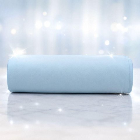 Lençol Avulso Quality Queen Micropercal 600 Fios Macio sem Elástico Azul Claro