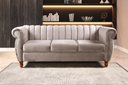 Ver imagem 3 de Conjunto Realeza 2 e 3 Lugares Cor:Veludo Capuccino 250