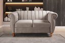 Ver imagem 1 de Conjunto Realeza 2 e 3 Lugares Cor:Veludo Capuccino 250