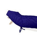 Ver imagem 4 de Sofa Cama Futon Oriental King Azul Royal Acquablock Madeira Maciça Pinus Natural sem Pintura