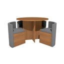 Ver imagem 2 de Conjunto Sala de Jantar Nira Kappesberg 4 Cadeiras Veludo Titanio