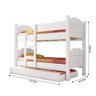 Beliche Mary / Madri Com Cama Auxiliar Branco Branco - 3