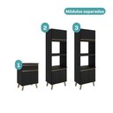 Ver imagem 4 de Armário de Cozinha Compacta Atlanta Contour Carraro Preto Touch