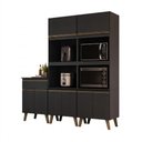 Ver imagem 2 de Armário de Cozinha Compacta Atlanta Contour Carraro Preto Touch