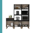 Ver imagem 6 de Armário de Cozinha Compacta Atlanta Contour Carraro Preto Touch