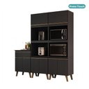 Ver imagem 3 de Armário de Cozinha Compacta Atlanta Contour Carraro Preto Touch
