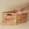 Cesto Dobrável Tramado em Fibra Natural 30cm - Oikos - 4
